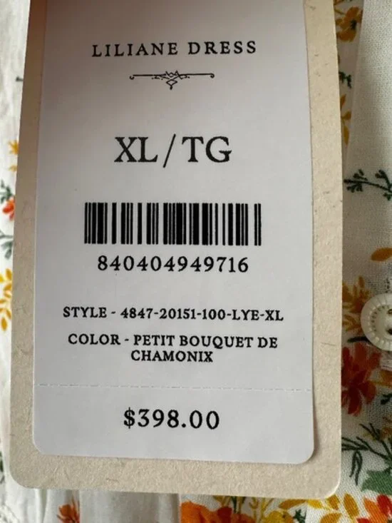 Doen Lilliane Dress Petit Bouquet de Chamonix Size XL NWT - Picture 13 of 13